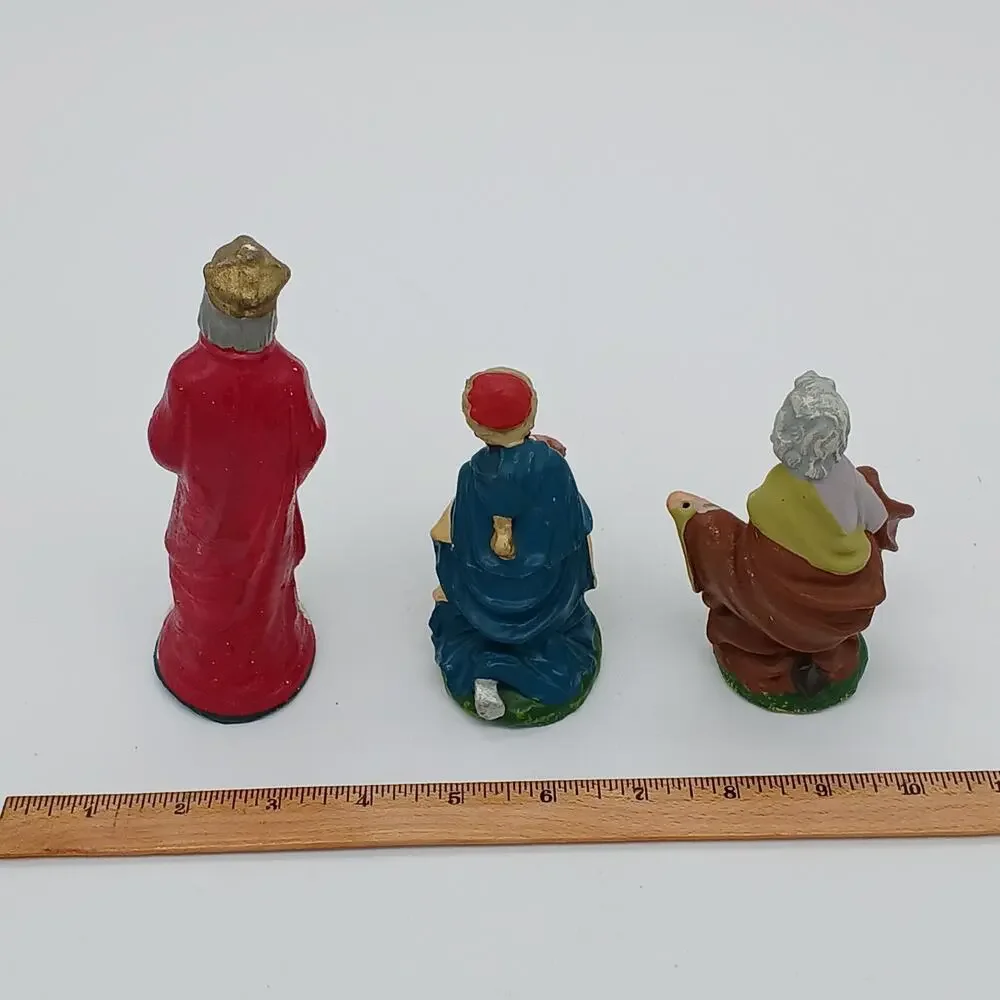 Vintage Nativity Lot of 22: Hand painted, Ceramic, Chalkware, Italy, Japan